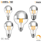 ampoules led argentées filament doré vintage e27 2700k 6500k 20000h