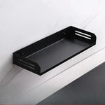 étagère murale moderne adhésive rangement noir divers objets cuisine salle bain chambre salon