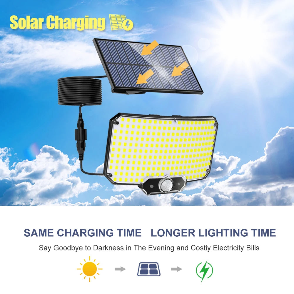 lampes solaires led détecteur mouvement ip65 étanches modernes adhésives extérieures jardins sécurité