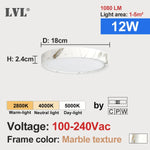 plafonnier led marbre blanc moderne éclairage quotidien facile flux lumineux ajustable certifié rohs