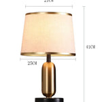lampe table moderne or noir tissu beige base plate sans fixation led 21cm 41cm