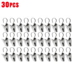 pinces tissu argentées clips rideau robustes décoration moderne 10pcs 20pcs 30pcs 50pcs 60pcs