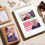 cartes visite personnalisables adhésives anti rayures motifs étoiles porc paysages modernes