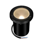 Spot LED noir moderne étanche IP68 fixé vis extérieur 6W 85 265V