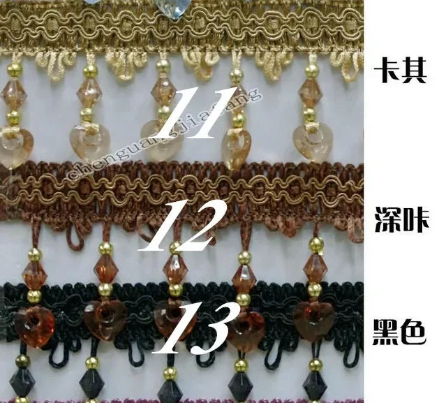 ruban decoratif dentelle coeurs 14 couleurs 6.5cm largeur mariage decoration elegante