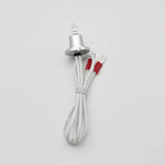 lampe halogène argentaire industrielle moderne câble blanc connecteurs rouges noirsBK200300400500800