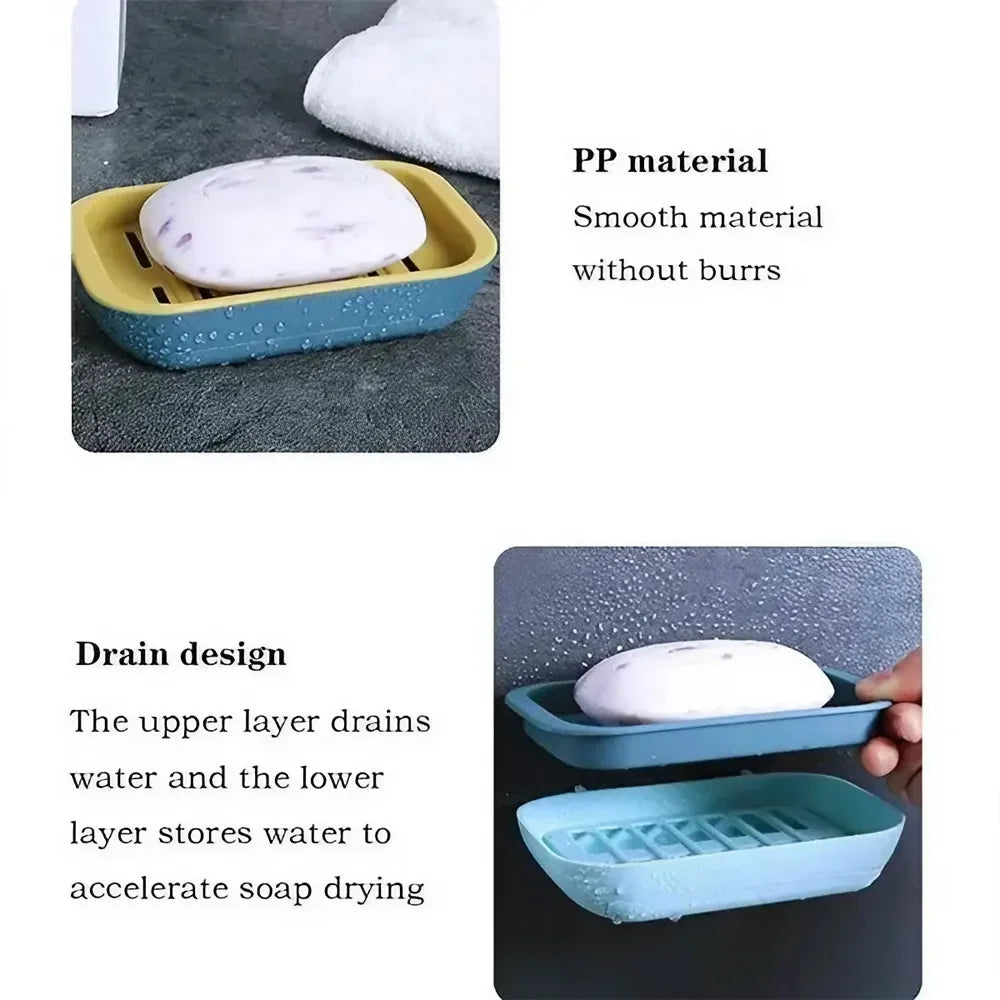 support savon adhésif moderne vert bleu rose blanc drainage matériau opaque