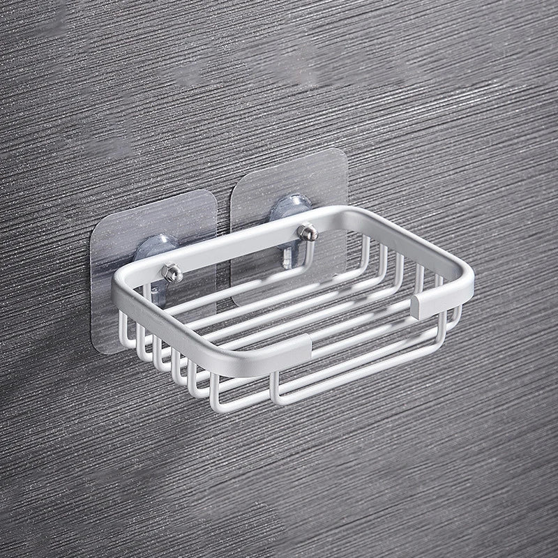 porte savon mural noir doré blanc moderne minimaliste grille adhésif salle bain
