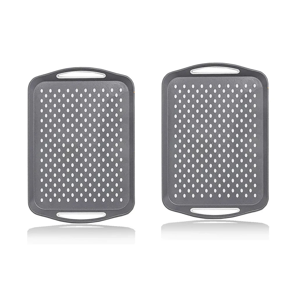 plateau service alimentaire plastique noir blanc gris perforations moderne minimaliste assiettes couverts