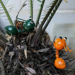 décoration extérieure fourmis métal couleur orange rouge bleu vert cartoon