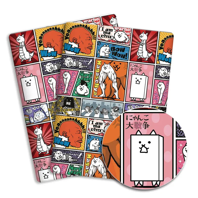 tapis bain tissu brocart imprimé dessins animés résistance abrasion coton polyester multicolore