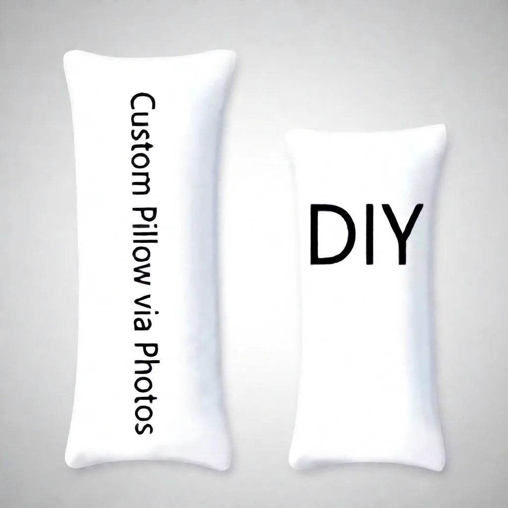 coussin personnalisable motif géométrique carrés diagonaux coeurs fleurs pommes moderne blanc polyester lit chambre