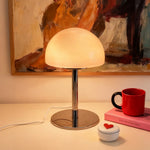 lampe table moderne verre blanc rose interrupteur tactile certifications cem rohs fcc