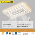 plafonnier led blanc moderne minimaliste ventilation grille diffusion lumière chambre salon