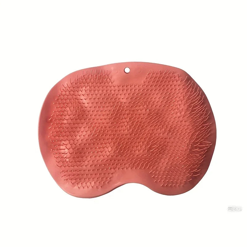 tapis massage texturé noir vert rose orange bleu clair points tapis bain exfoliant moderne
