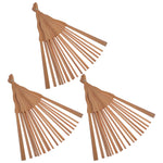 diy éventail bois pliant cadre main marron rayures classique artisanal kit fabrication