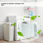 tapis bain moderne transparent perforations ventouses antidérapant doux salle bain