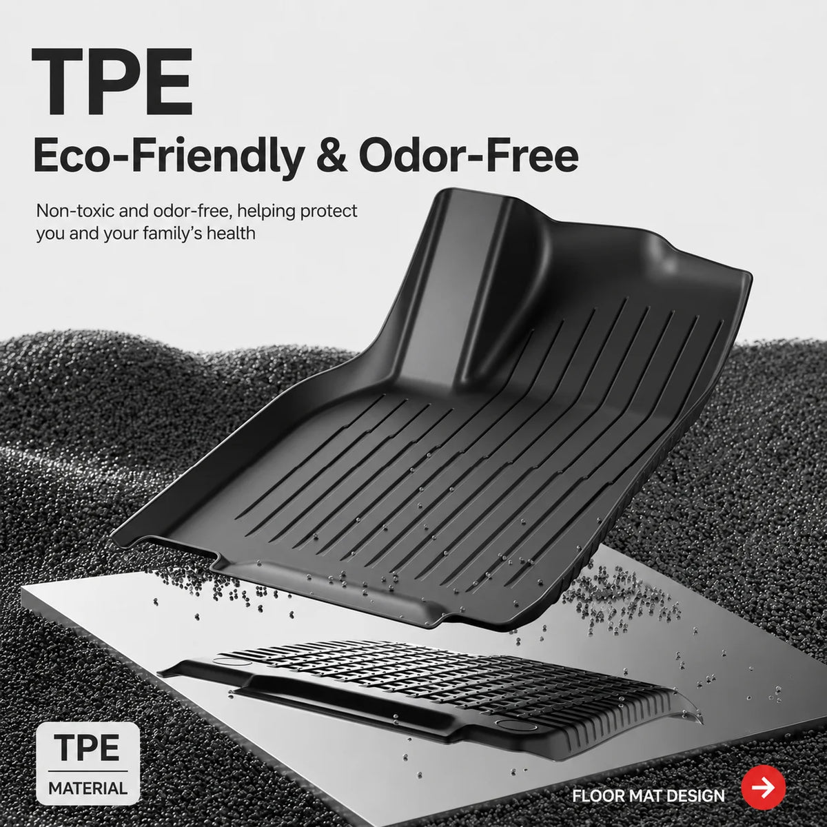 tapis sol voiture yl 2026 noir anti dérapant imperméable tout temps moderne