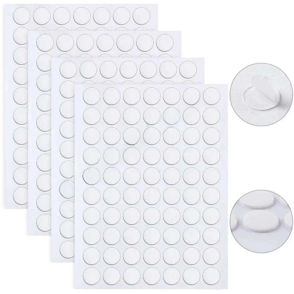 autocollants adhésifs blancs ronds décoration pratique utilitaires motifs fleurs coeurs utilitaire bricolage travail bois