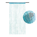 rideau romain moderne polyester coton or bleu argenté salon chambre