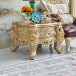 canapé angle beige doré capitonné moderne maison famille salon confortable