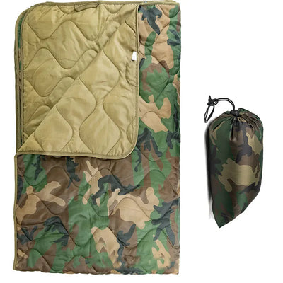 Housse de couette imperméable camouflage noir