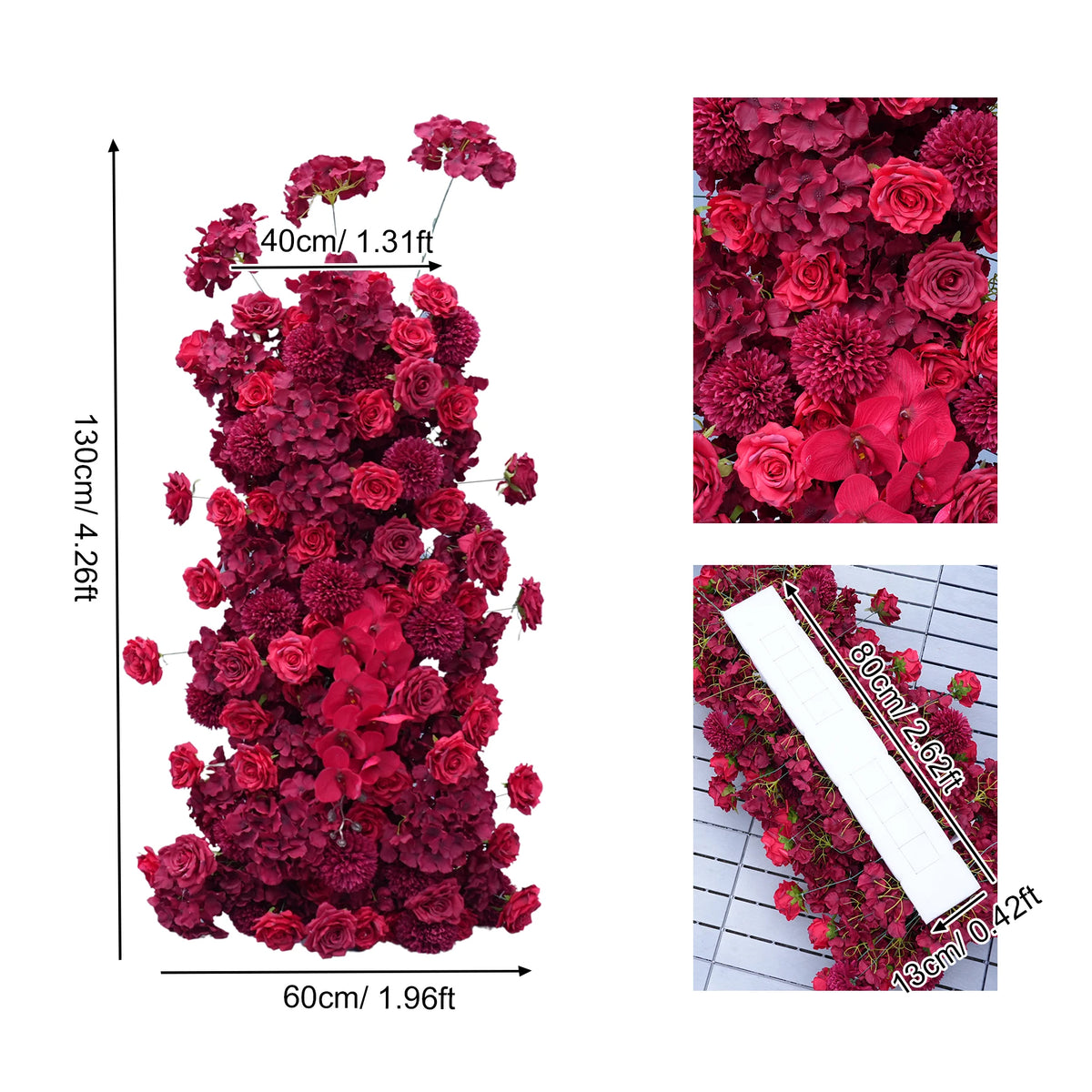 arche fleur blanche décor mariage fête anniversaire banquet cérémonie mur floral moderne grande taille
