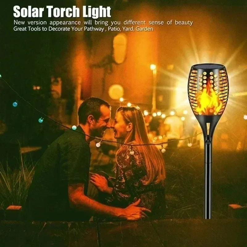 lampe torche solaire moderne motif ethnique autocontrôle panneau solaire lithium led noir contemporainextérieur