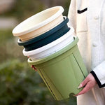 pots racines plastique moderne vertclair beige bleufoncé rayures grille drainage support hydroponie plantes
