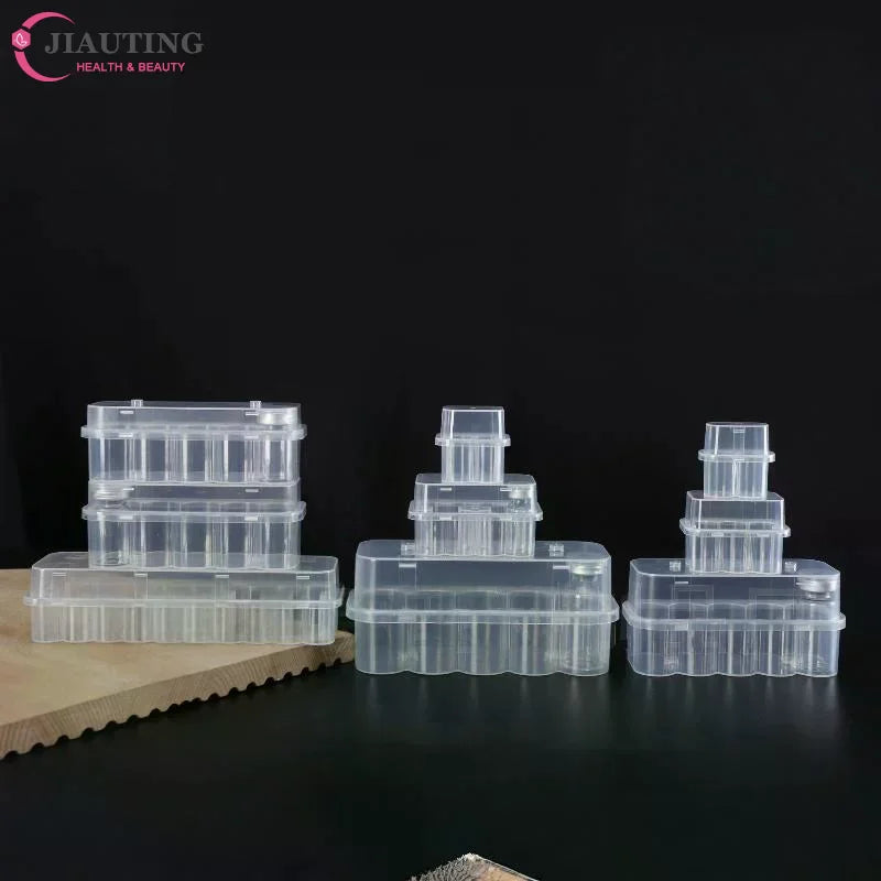 boîtes rangement transparentes modernes tubes flacons réfrigérateur pratique 3ml compartiments organizer.storage invisible