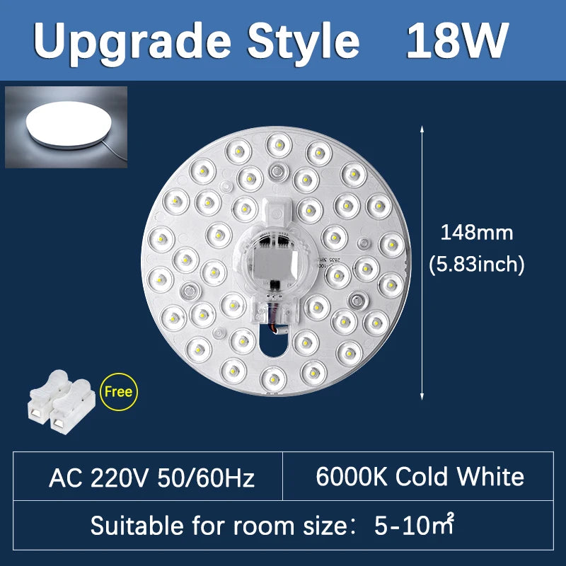 Panneau led plafonnier blanc moderne aimants 12w 18w 24w 36w 48w 72w