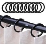 anneaux rideau noir ronds opaques modernes salle bain accessoires tringle