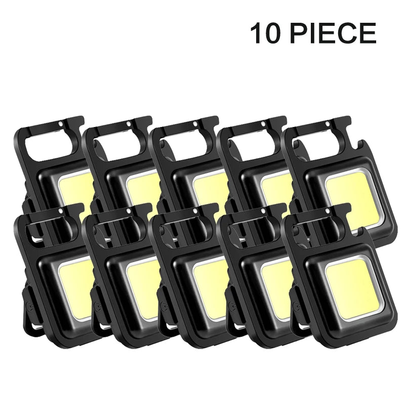 lampe poche rechargeable led noire résistante choc aimantée mode intensité camping