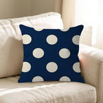 housse coussin carré motif pois animal compagnie moderne polyester coton noir blanc chambre lit