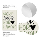 affiche moderne citation amour verte décoration murale toile sans cadre print abstract