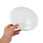 lampe moderne blanc acrylique opale ronde lisse remplacement abat jour facile