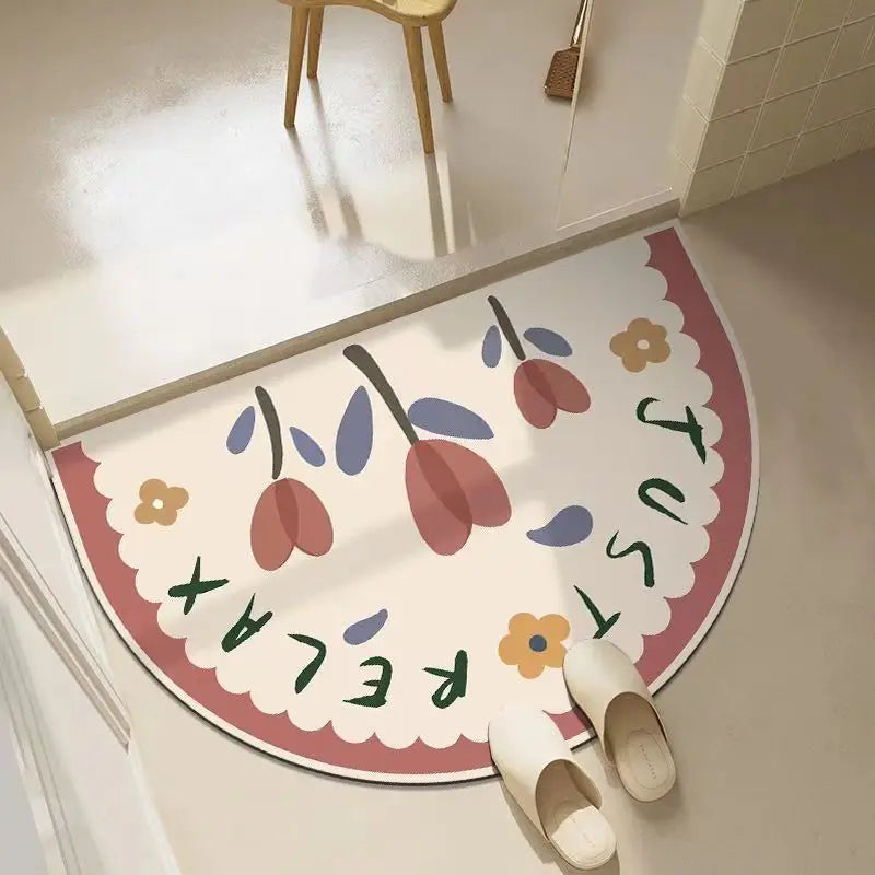tapis bain fleuri imperméable résistant décoration moderne intérieur extérieur voyage İslam prière