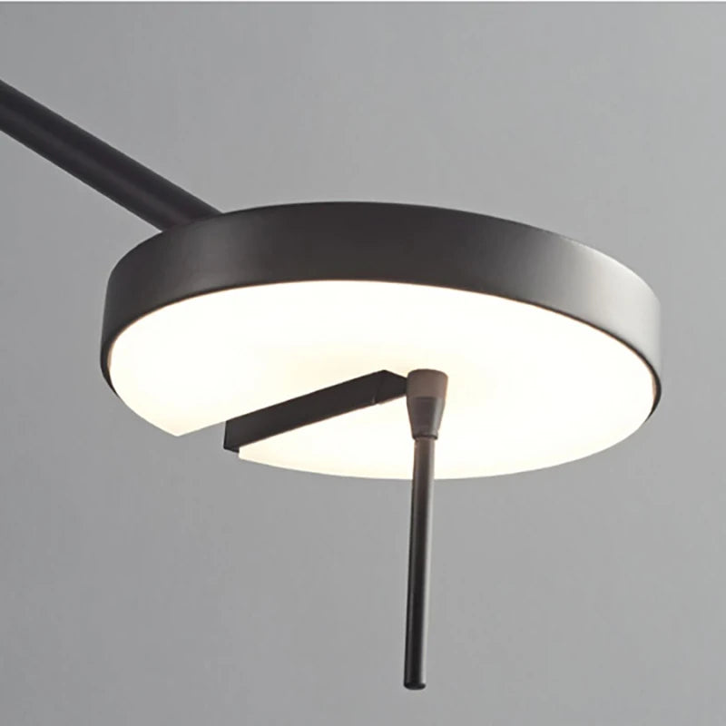 lampe suspension moderne minimaliste fixation mur noir éclairage quotidien chambre cuisine salle manger