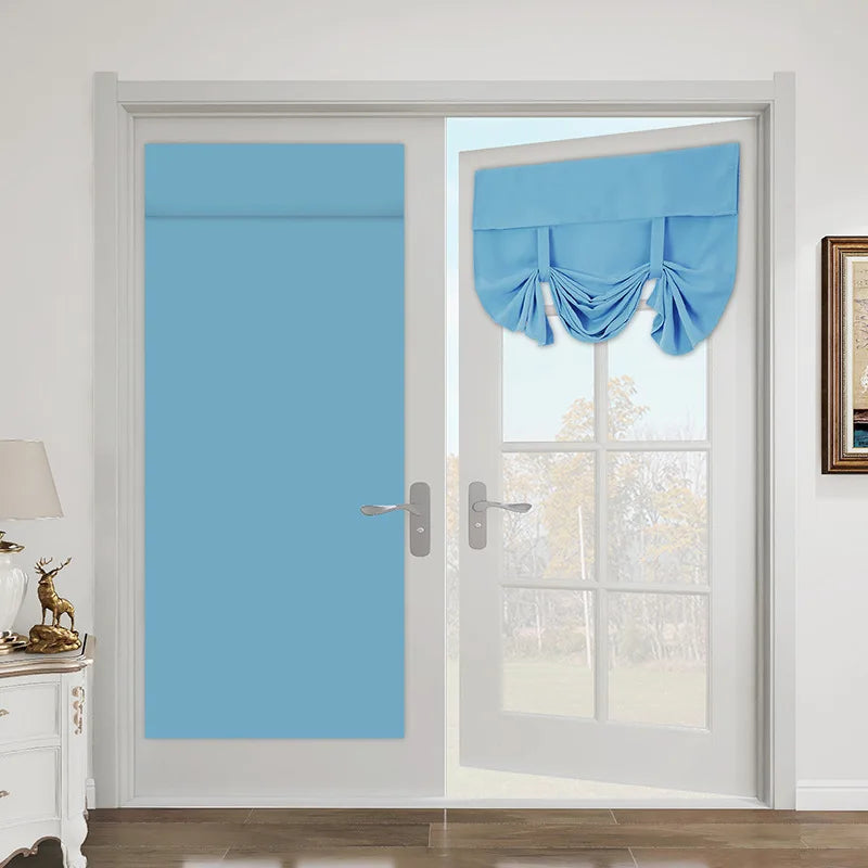rideaux porte français occultant gris noir moderne intégré fenêtre française polyester opaque classique