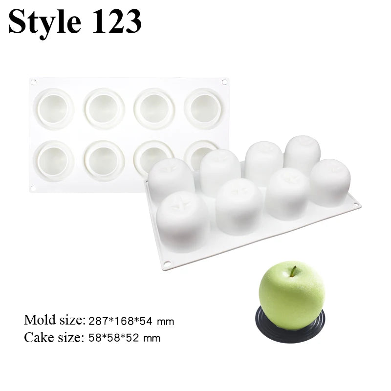 moule silicone gâteau forme fruits blanc pâtisserie dessert cuisine décoration cuisine moderne outils pâtisserie