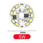 plaque led circulaire diodes blanc moderne 28mm 30mm 35mm 40mm 45mm 3w 5w 7w