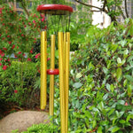 cloches vent dorées modernes décoration extérieure jardin balcon cadeaux d'anniversaire