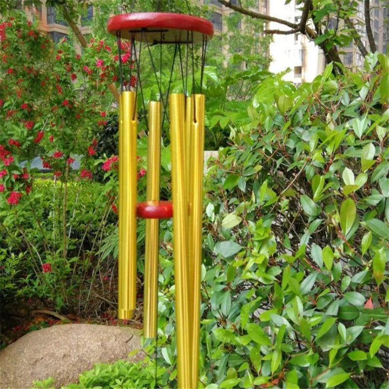 cloches vent dorées modernes décoration extérieure jardin balcon cadeaux d'anniversaire