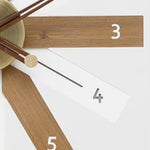 horloge murale moderne aiguille quartz visage unique minimaliste cadre blanc números blancos fixations salon