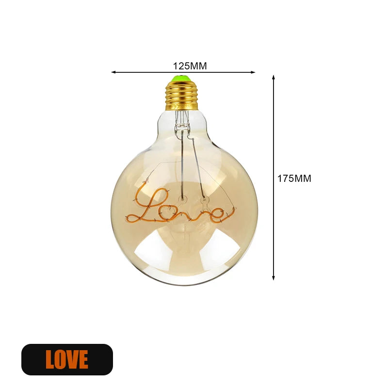 ampoules led spirale dorée vintage écolaire e27 220v 50000h 250 lumens doré translucent