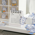 sticker kawaii mignon ours lapin coeur floral scrapbooking diy carte journal intime