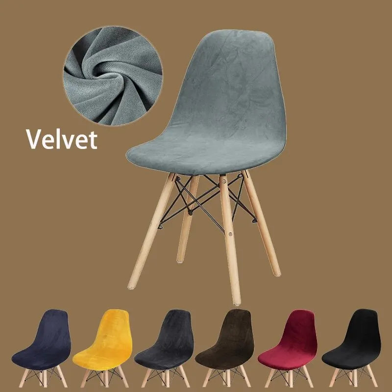 chaise moderne velours gris beige noir pieds bois chambre mariage banquet