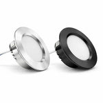 spots led encastrables 3w noir blanc argent 55mm modernes minimalistes