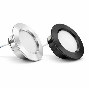 spots led encastrables 3w noir blanc argent 55mm modernes minimalistes