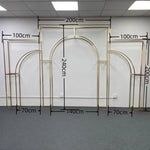 structure décorative moderne or géométrique intérieur extérieur 200cm 140cm